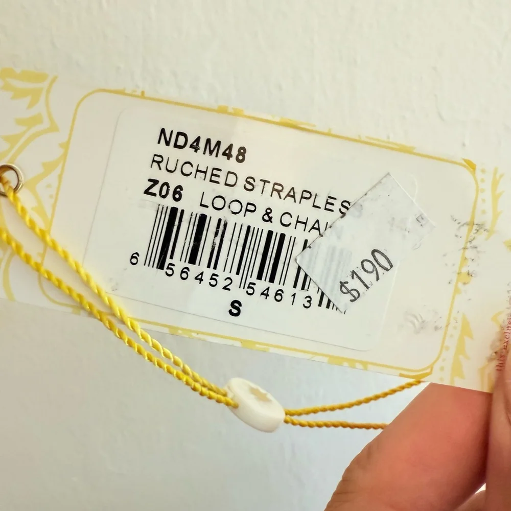 Plenty by Tracy Reece Women's Blue/Black/White Strapless Dress Size Small NWT - Picture 8 of 8